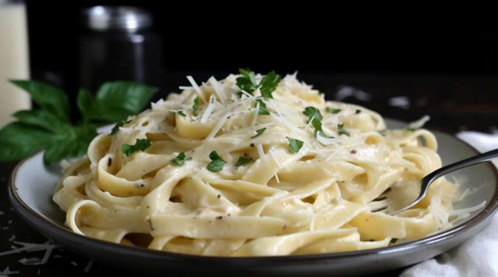 Receita Autêntica de Fettuccine Alfredo com Queijo Parmesão - Massa Deliciosamente Cremosa 1 Receita Autêntica de Fettuccine Alfredo com Queijo Parmesão – Massa Deliciosamente Cremosa
