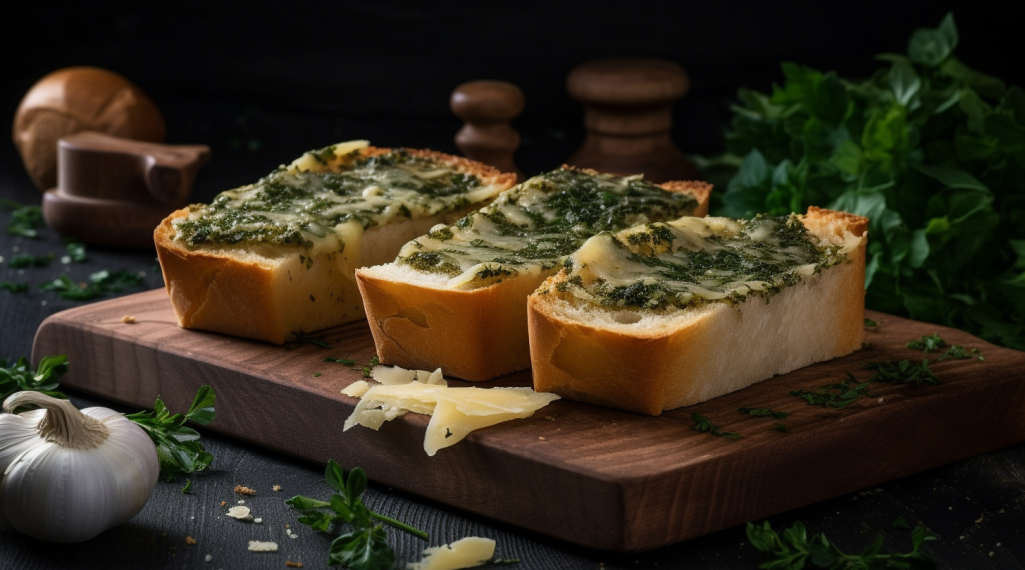 Pão de Alho com Ervas e Queijo Parmesão | Uma Receita Saborosa