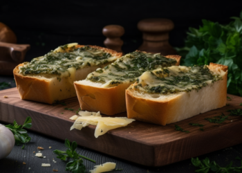 Pão de Alho com Ervas e Queijo Parmesão | Uma Receita Saborosa