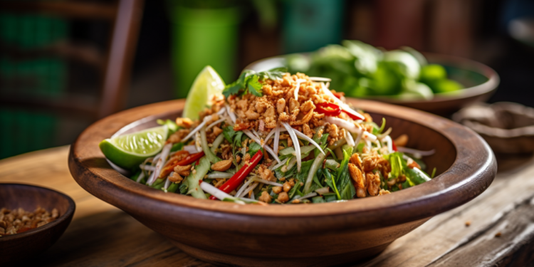 A Deliciosa Salada Som Tam da Tailândia