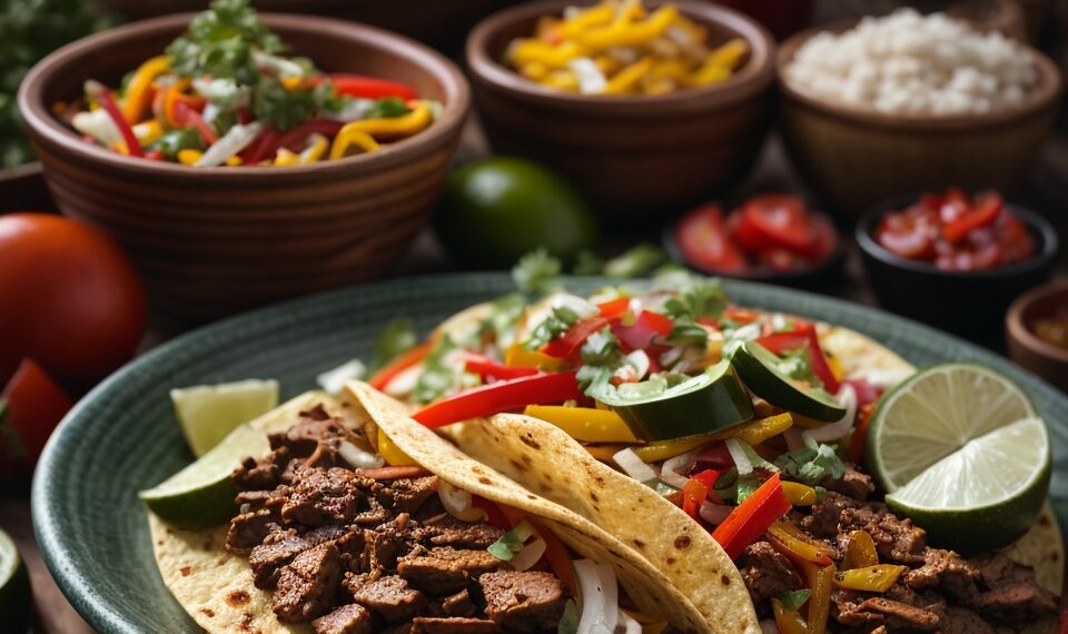 Fajitas Tex-Mex Autênticas: Sabor da Fronteira EUA-México! 1 Fajitas Tex-Mex Autênticas: Sabor da Fronteira EUA-México!