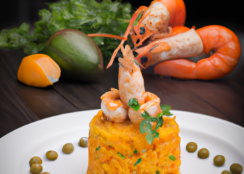 Risoto de Camarão e Açafrão