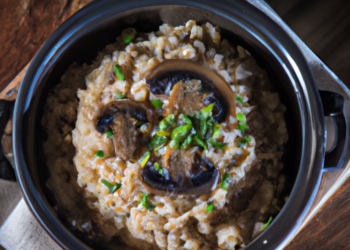 Risoto Clássico de Cogumelos Shiitake