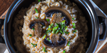 Risoto Clássico de Cogumelos Shiitake