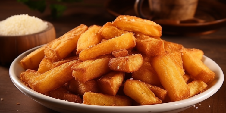 Batata Frita Caseira com Molho de Alho