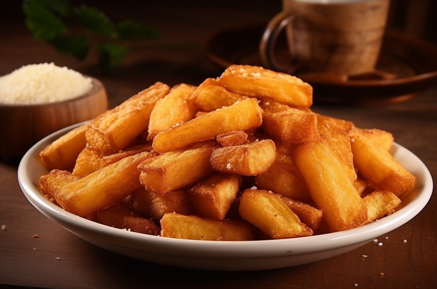 Batata Frita Caseira com Molho de Alho