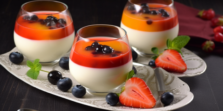 Panna Cotta com Calda de Frutas Vermelhas: Sobremesa Cremosa Italiana