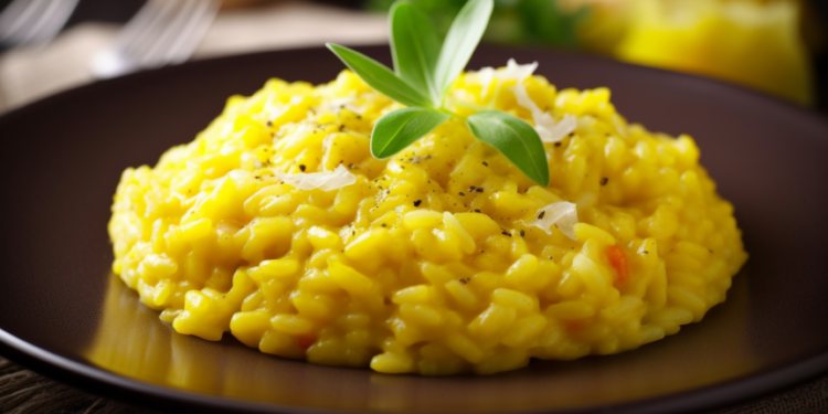 Risotto alla Milanese: Risoto de Açafrão à Moda de Milão