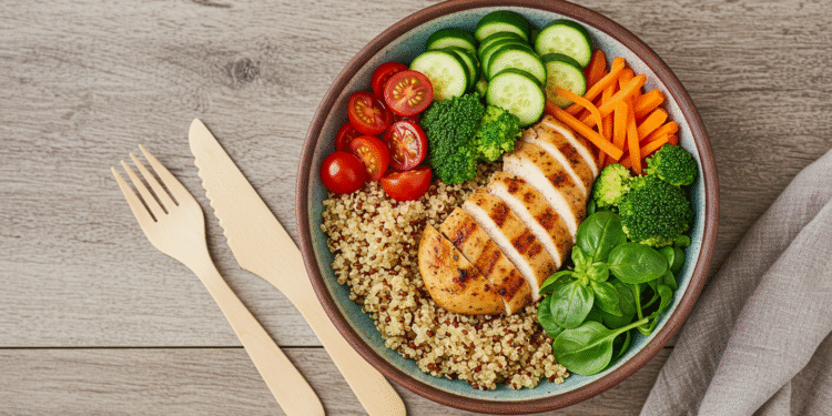 2 Bowl de Frango Grelhado com Quinoa e Legumes Coloridos 7 2 Bowl de Frango Grelhado com Quinoa e Legumes Coloridos